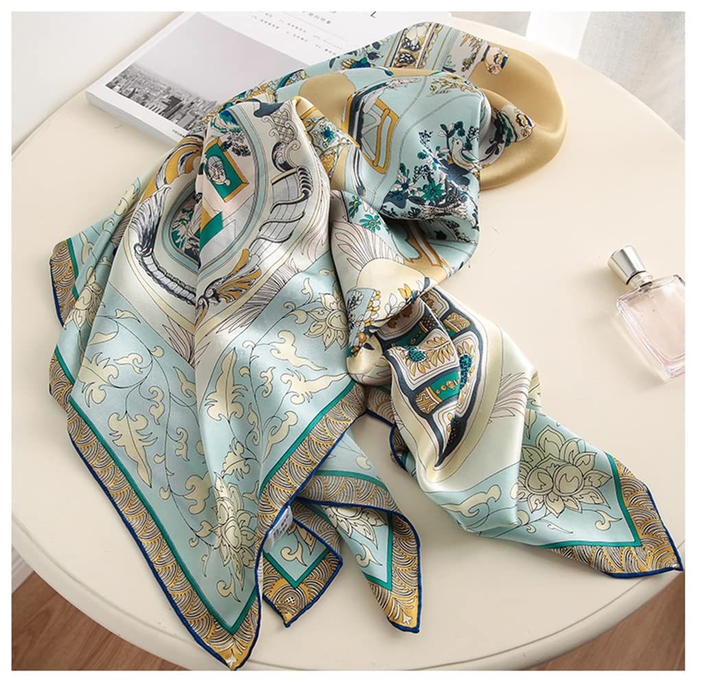 Amazon.com: DUYHBAWRS Vintage Silk Large Square Satin Silk Scarf
